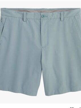Vineyard Vines Performance On The Go Smoke Blue Flat-Front Men's Shorts